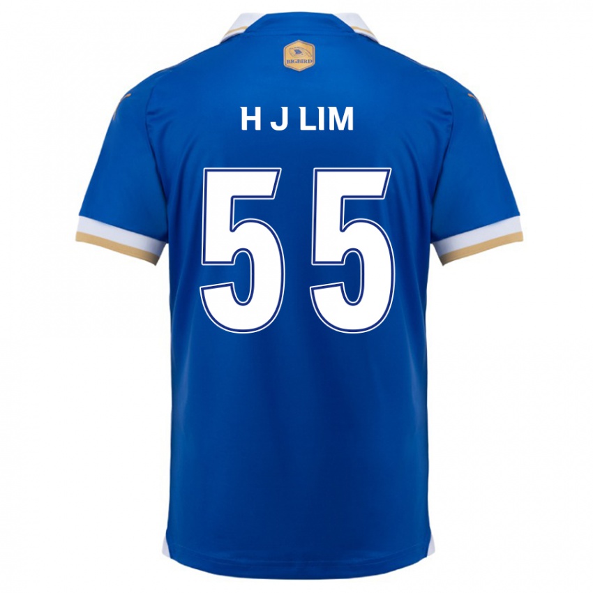 Niño Camiseta Ji-Hoon Lim #55 Azul Blanco 1ª Equipación 2024/25 La Camisa Argentina