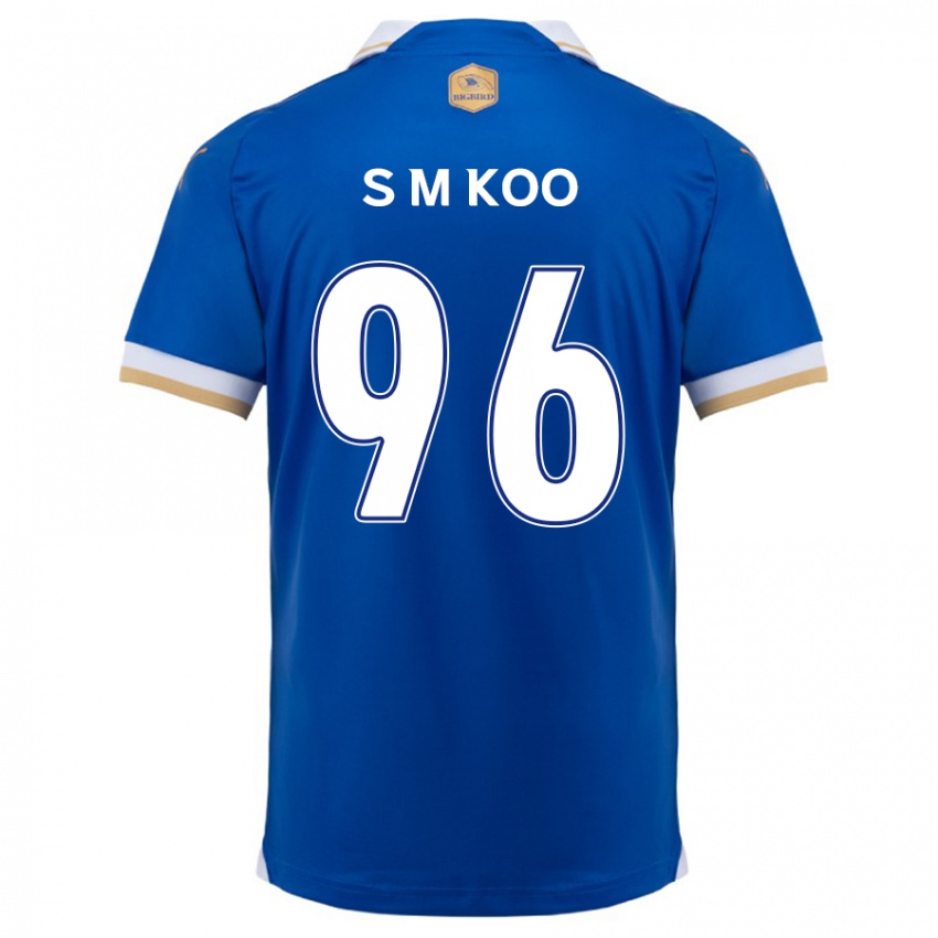 Niño Camiseta Min-Seo Koo #96 Azul Blanco 1ª Equipación 2024/25 La Camisa Argentina