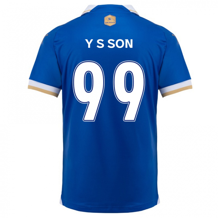 Niño Camiseta Suk-Yong Son #99 Azul Blanco 1ª Equipación 2024/25 La Camisa Argentina