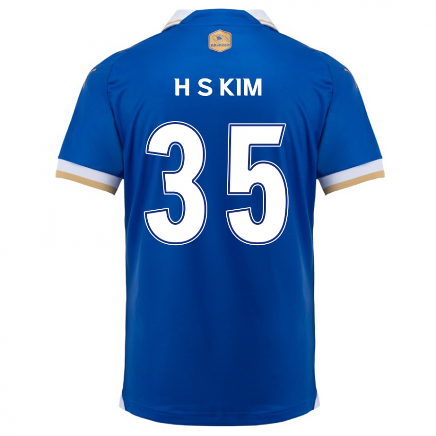 Niño Camiseta Seung-Hyun Kim #35 Azul Blanco 1ª Equipación 2024/25 La Camisa Argentina