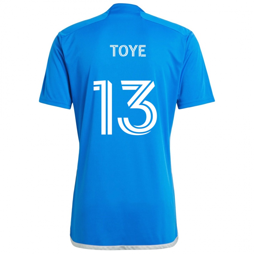 Niño Camiseta Mason Toye #13 Azul Blanco 1ª Equipación 2024/25 La Camisa Argentina