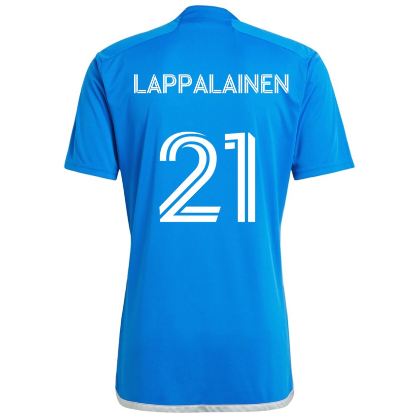 Niño Camiseta Lassi Lappalainen #21 Azul Blanco 1ª Equipación 2024/25 La Camisa Argentina