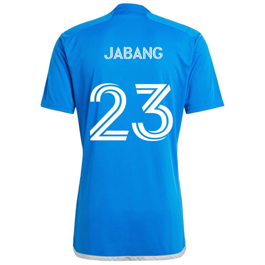 Niño Camiseta Ousman Jabang #23 Azul Blanco 1ª Equipación 2024/25 La Camisa Argentina