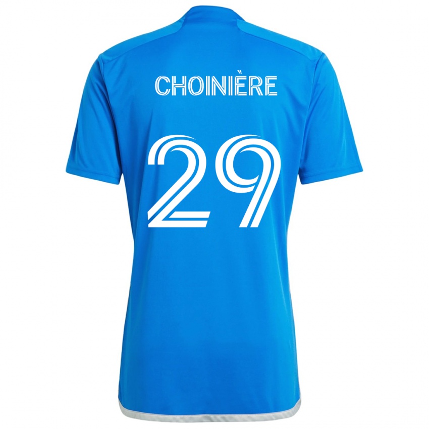 Niño Camiseta Mathieu Choinière #29 Azul Blanco 1ª Equipación 2024/25 La Camisa Argentina