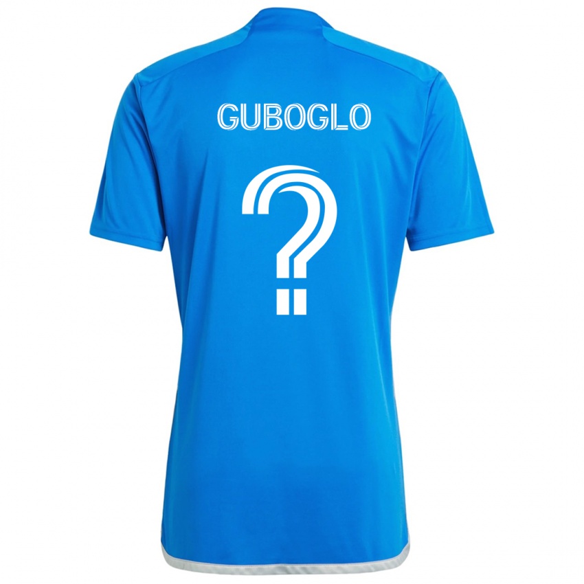 Niño Camiseta Yuri Guboglo #0 Azul Blanco 1ª Equipación 2024/25 La Camisa Argentina