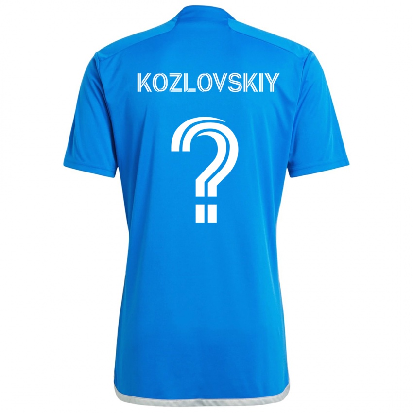 Niño Camiseta Sergei Kozlovskiy #0 Azul Blanco 1ª Equipación 2024/25 La Camisa Argentina