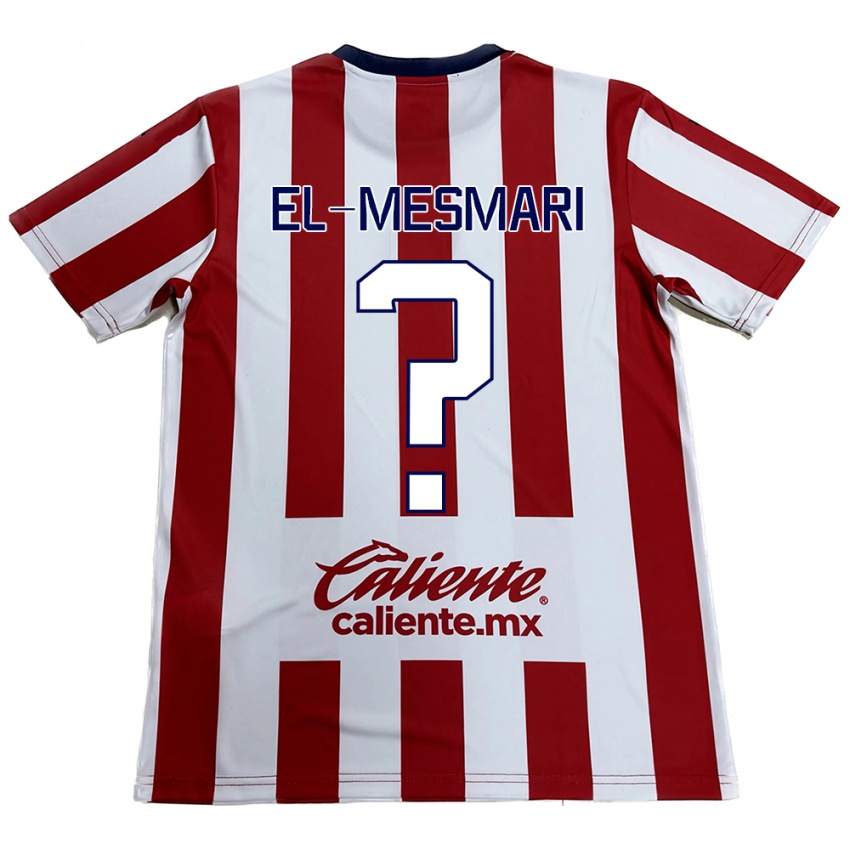 Niño Camiseta Bruce El-Mesmari #0 Rojo Blanco 1ª Equipación 2024/25 La Camisa Argentina