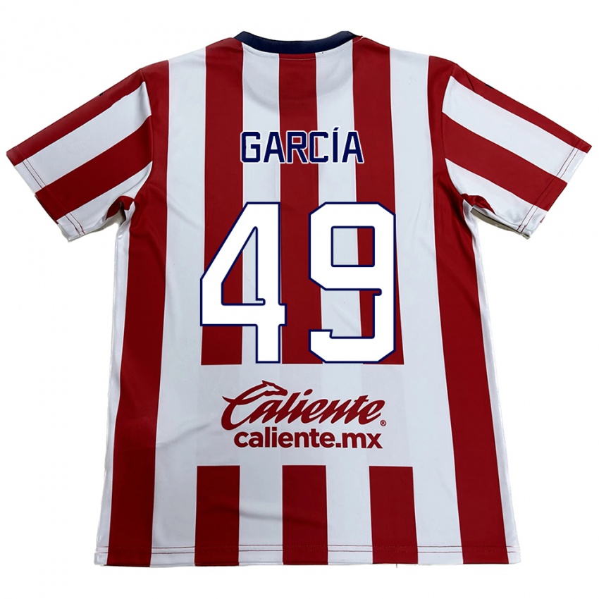 Niño Camiseta Gilberto García #49 Rojo Blanco 1ª Equipación 2024/25 La Camisa Argentina