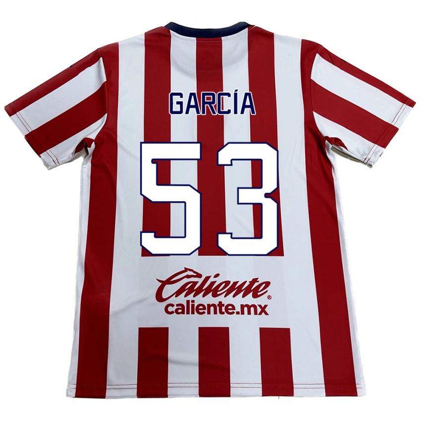 Niño Camiseta Uziel García #53 Rojo Blanco 1ª Equipación 2024/25 La Camisa Argentina