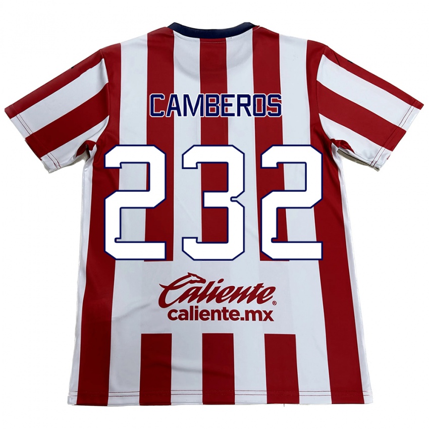 Niño Camiseta Hugo Camberos #232 Rojo Blanco 1ª Equipación 2024/25 La Camisa Argentina