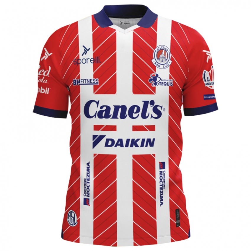 Niño Camiseta Sébastien Salles-Lamonge #19 Rojo Blanco 1ª Equipación 2024/25 La Camisa Argentina