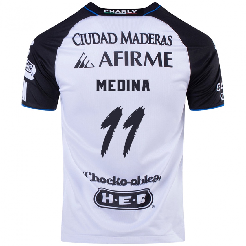 Niño Camiseta Alan Medina #11 Azul Negro 1ª Equipación 2024/25 La Camisa Argentina