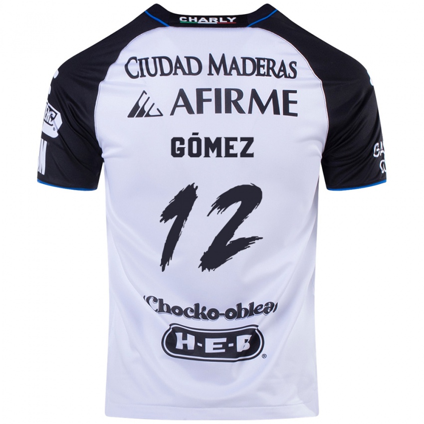 Niño Camiseta Jaime Gómez #12 Azul Negro 1ª Equipación 2024/25 La Camisa Argentina