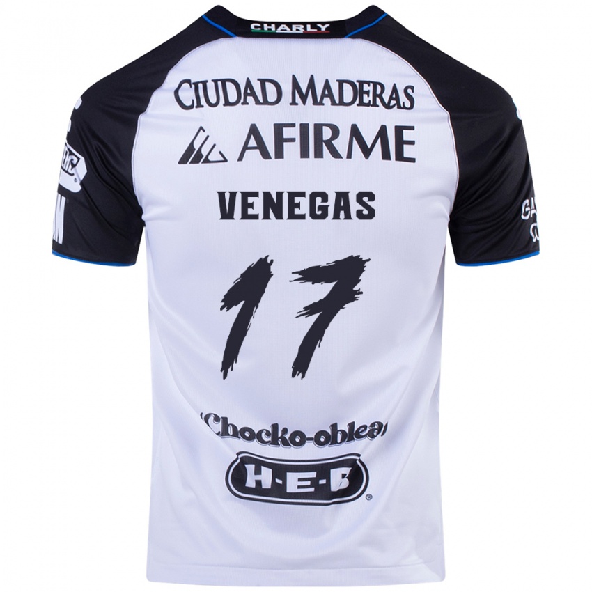 Niño Camiseta Francisco Venegas #17 Azul Negro 1ª Equipación 2024/25 La Camisa Argentina