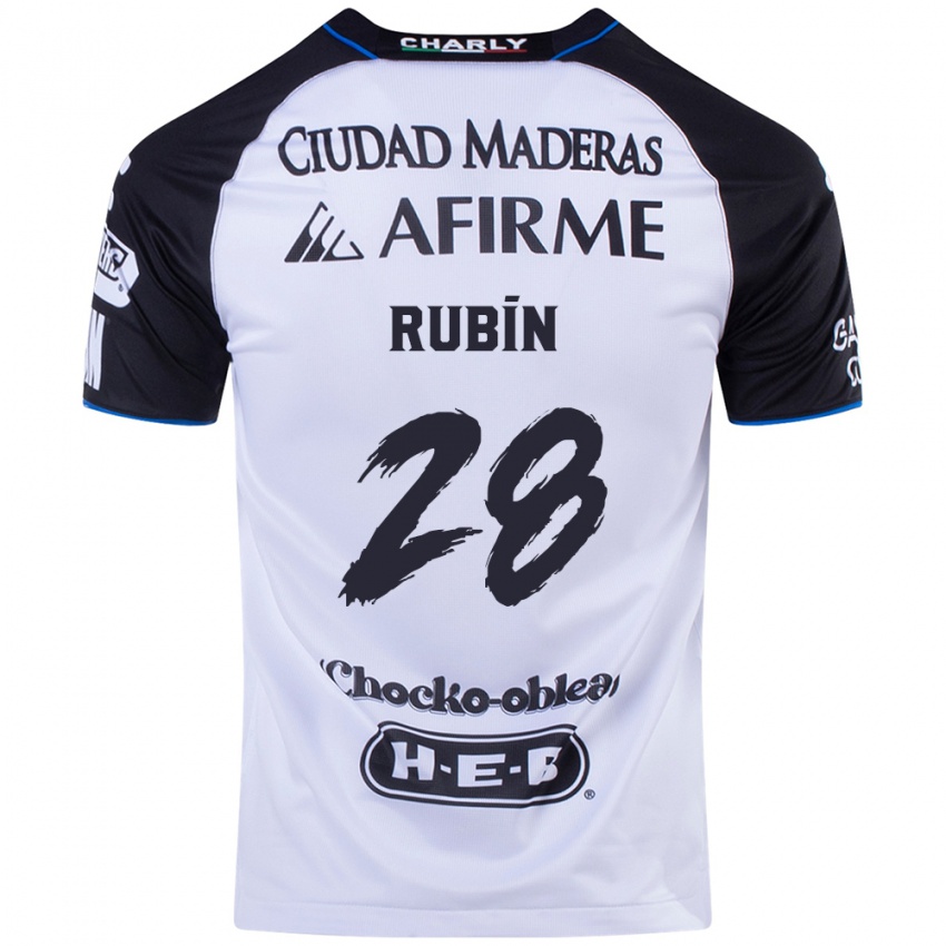 Niño Camiseta Rubio Rubín #28 Azul Negro 1ª Equipación 2024/25 La Camisa Argentina