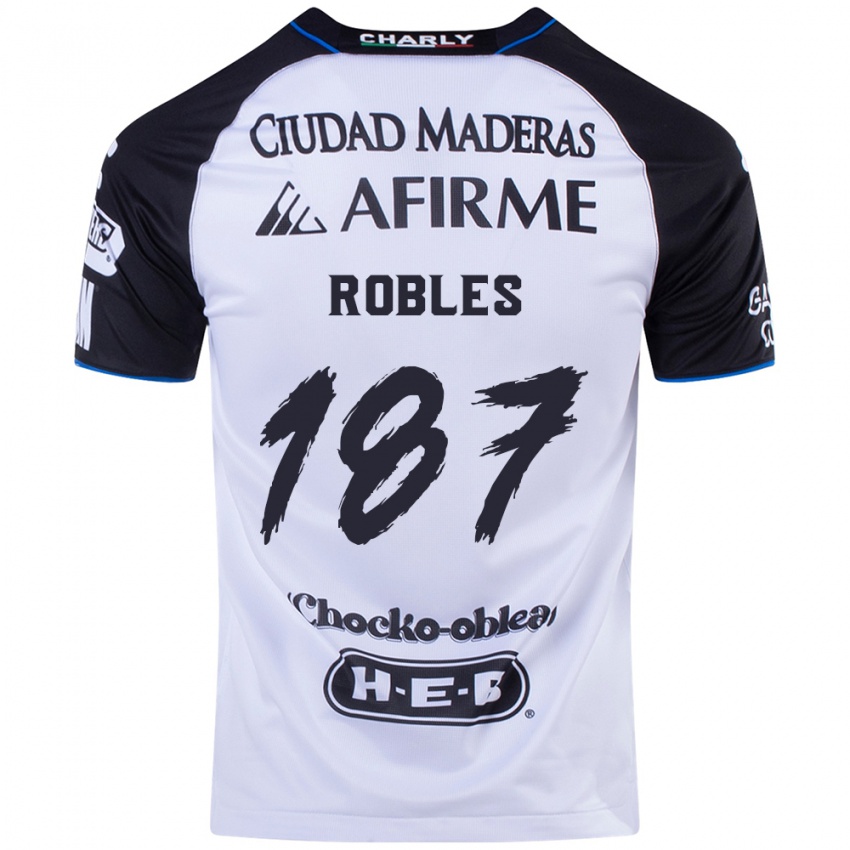 Niño Camiseta Juan Robles #187 Azul Negro 1ª Equipación 2024/25 La Camisa Argentina