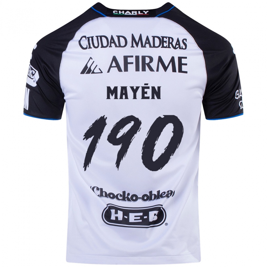 Niño Camiseta Eduardo Mayén #190 Azul Negro 1ª Equipación 2024/25 La Camisa Argentina