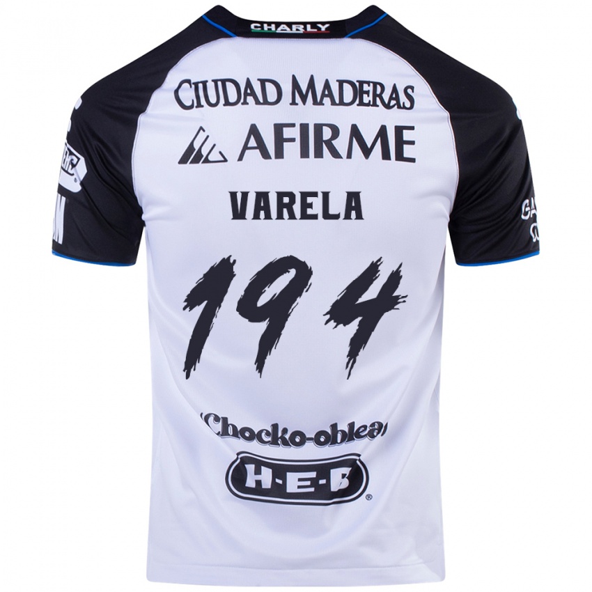 Niño Camiseta José Varela #194 Azul Negro 1ª Equipación 2024/25 La Camisa Argentina