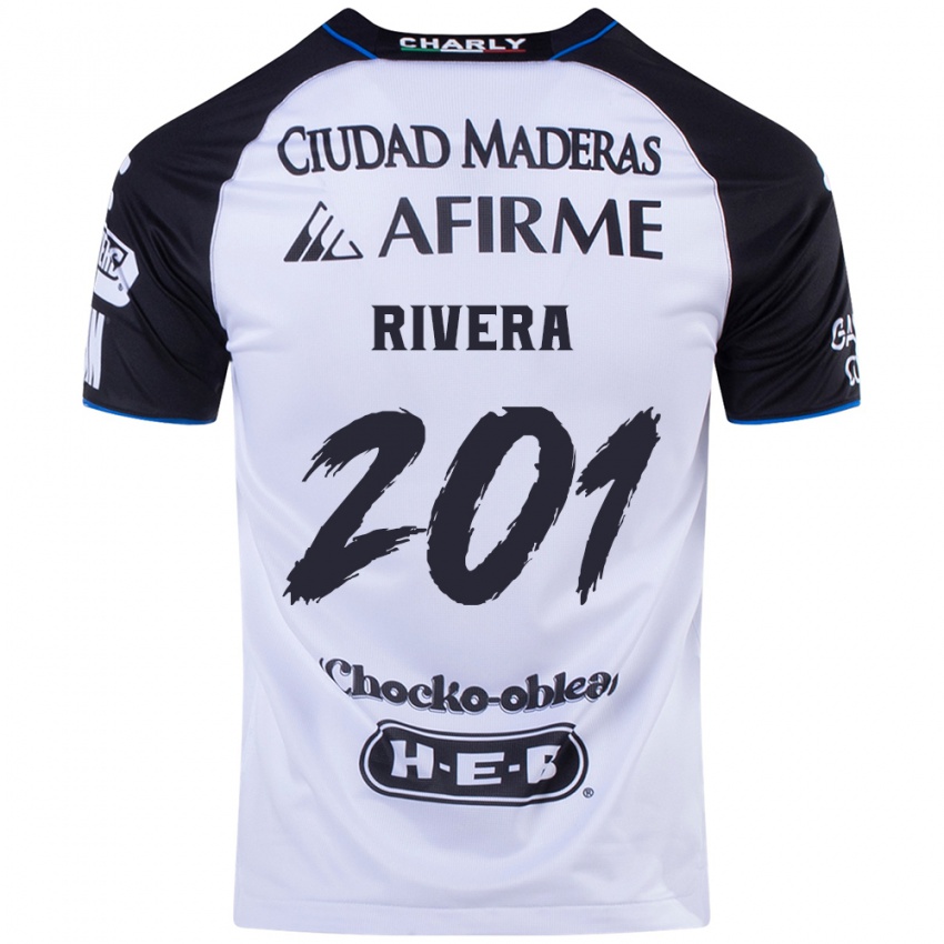 Niño Camiseta Christian Rivera #201 Azul Negro 1ª Equipación 2024/25 La Camisa Argentina