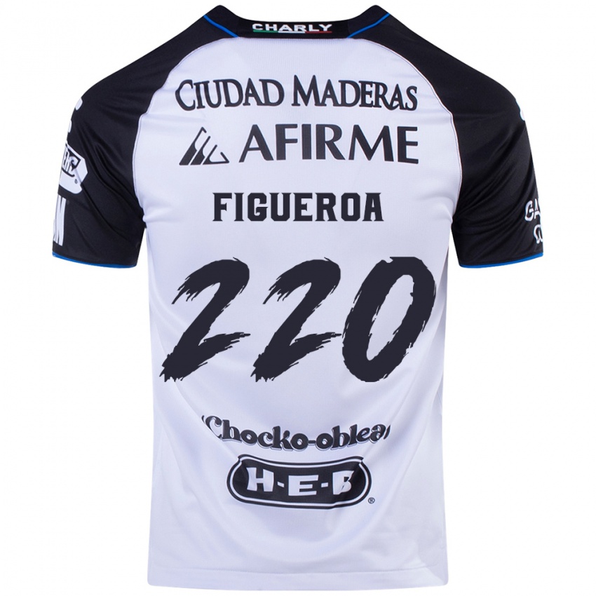 Niño Camiseta Christopher Figueroa #220 Azul Negro 1ª Equipación 2024/25 La Camisa Argentina