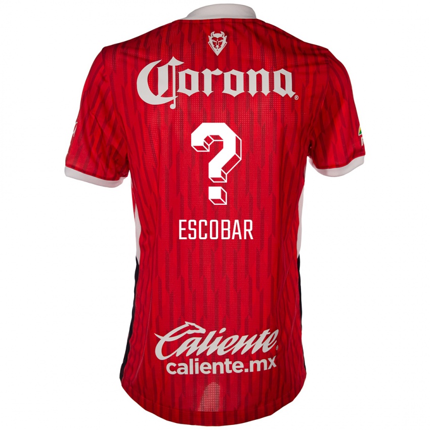 Niño Camiseta Juan Escobar #0 Rojo Blanco 1ª Equipación 2024/25 La Camisa Argentina