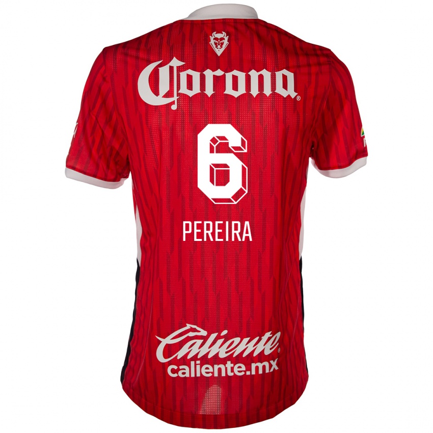 Niño Camiseta Federico Pereira #6 Rojo Blanco 1ª Equipación 2024/25 La Camisa Argentina