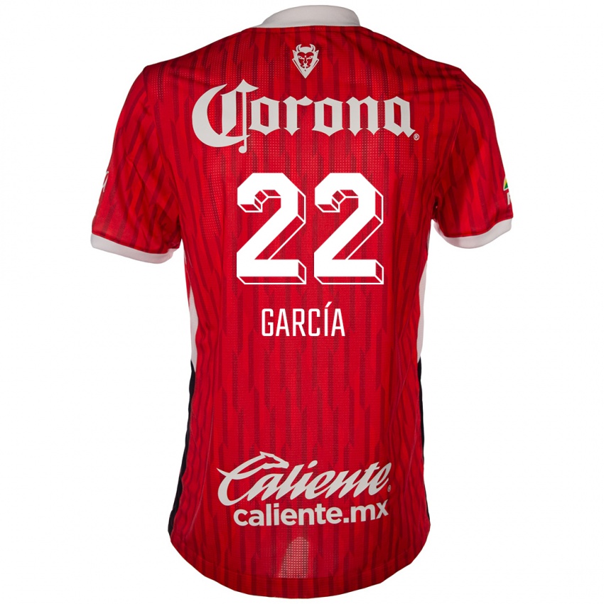 Niño Camiseta Luis García #22 Rojo Blanco 1ª Equipación 2024/25 La Camisa Argentina