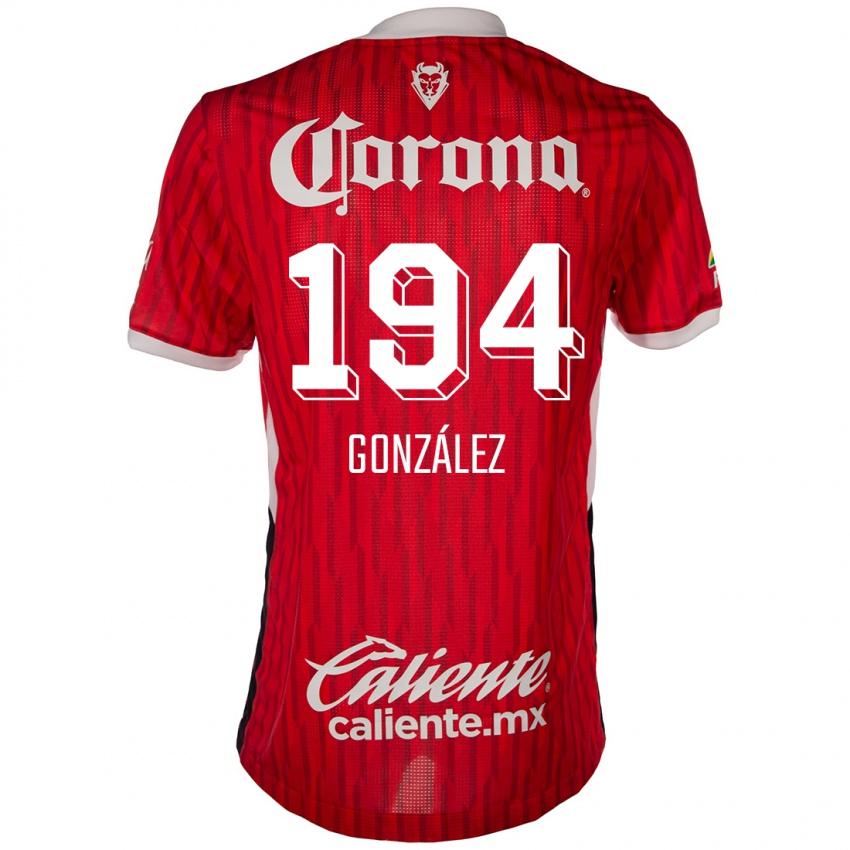 Niño Camiseta Cristopher González #194 Rojo Blanco 1ª Equipación 2024/25 La Camisa Argentina