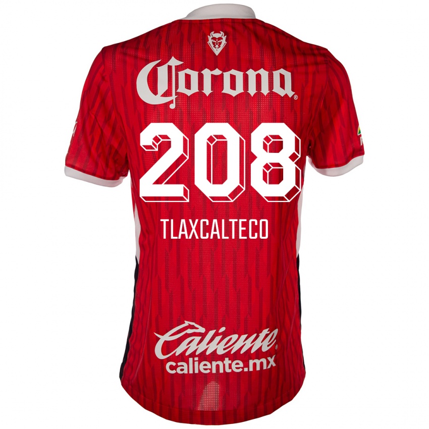 Niño Camiseta Sait Tlaxcalteco #208 Rojo Blanco 1ª Equipación 2024/25 La Camisa Argentina