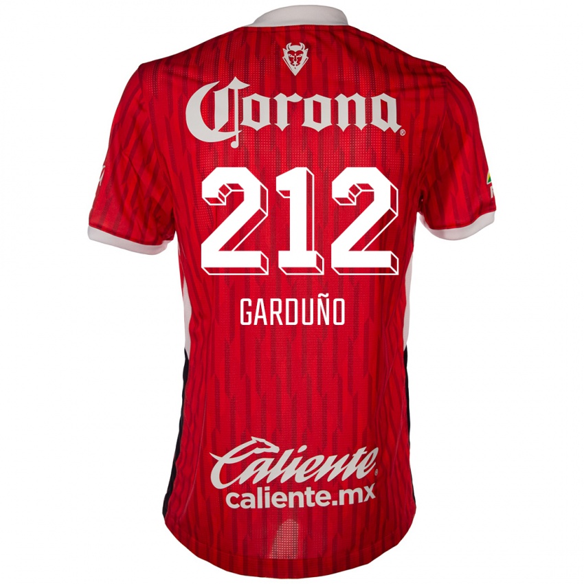 Niño Camiseta Carlos Garduño #212 Rojo Blanco 1ª Equipación 2024/25 La Camisa Argentina