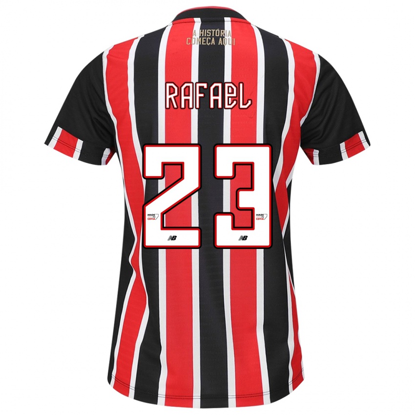 Niño Camiseta Rafael #23 Negro Rojo Blanco 2ª Equipación 2024/25 La Camisa Argentina