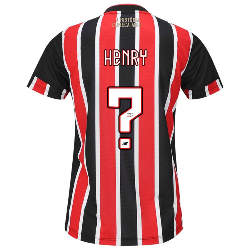 Niño Camiseta Thierry Henry #0 Negro Rojo Blanco 2ª Equipación 2024/25 La Camisa Argentina