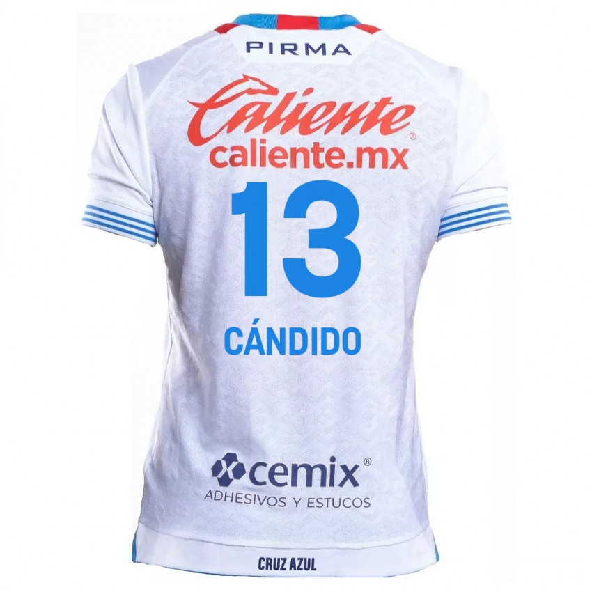 Niño Camiseta Camilo Cándido #13 Blanco Azul 2ª Equipación 2024/25 La Camisa Argentina