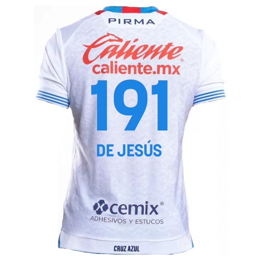 Niño Camiseta Luis De Jesús #191 Blanco Azul 2ª Equipación 2024/25 La Camisa Argentina