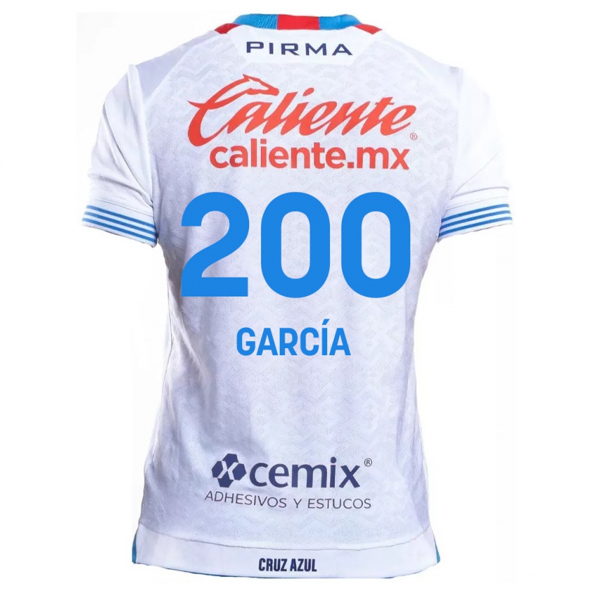 Niño Camiseta Jorge Garcia #200 Blanco Azul 2ª Equipación 2024/25 La Camisa Argentina