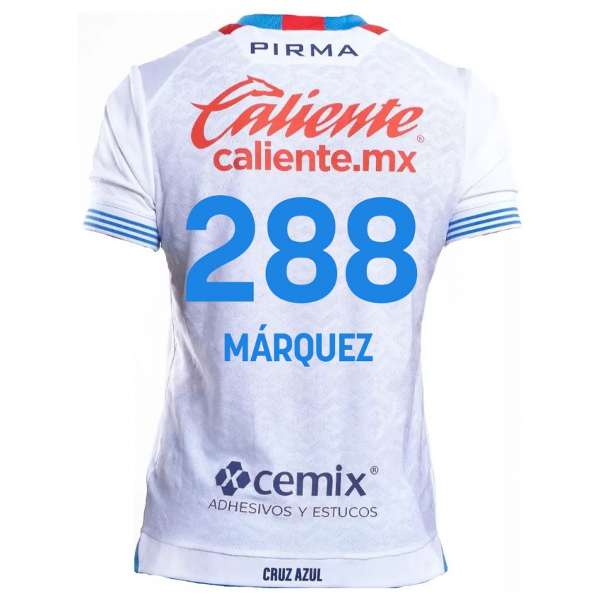 Niño Camiseta Víctor Márquez #288 Blanco Azul 2ª Equipación 2024/25 La Camisa Argentina