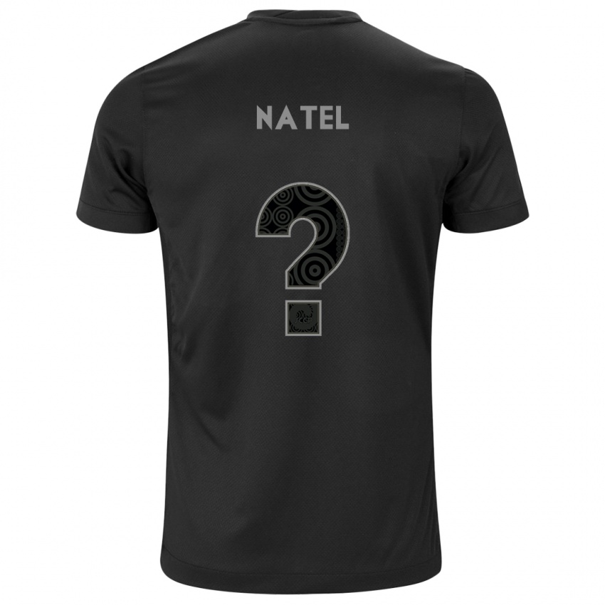 Niño Camiseta Leo Natel #0 Negro 2ª Equipación 2024/25 La Camisa Argentina