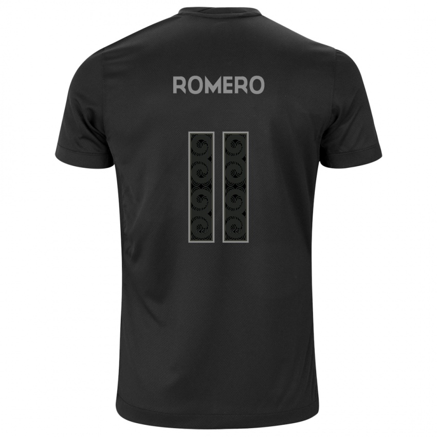 Niño Camiseta Angel Romero #11 Negro 2ª Equipación 2024/25 La Camisa Argentina