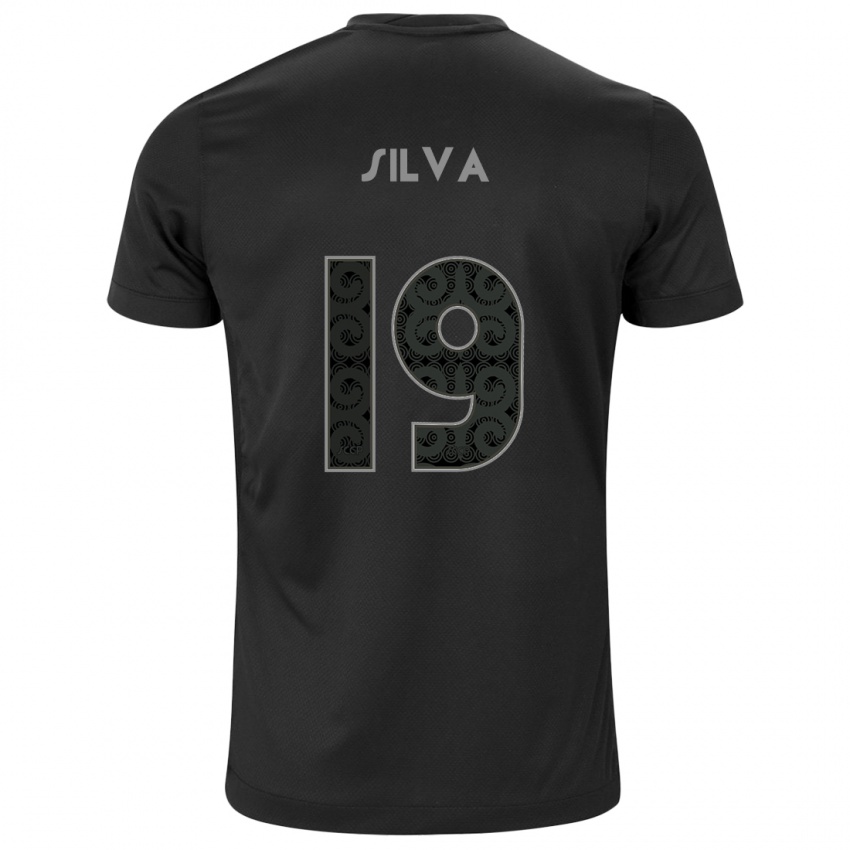 Niño Camiseta Gustavo Silva #19 Negro 2ª Equipación 2024/25 La Camisa Argentina