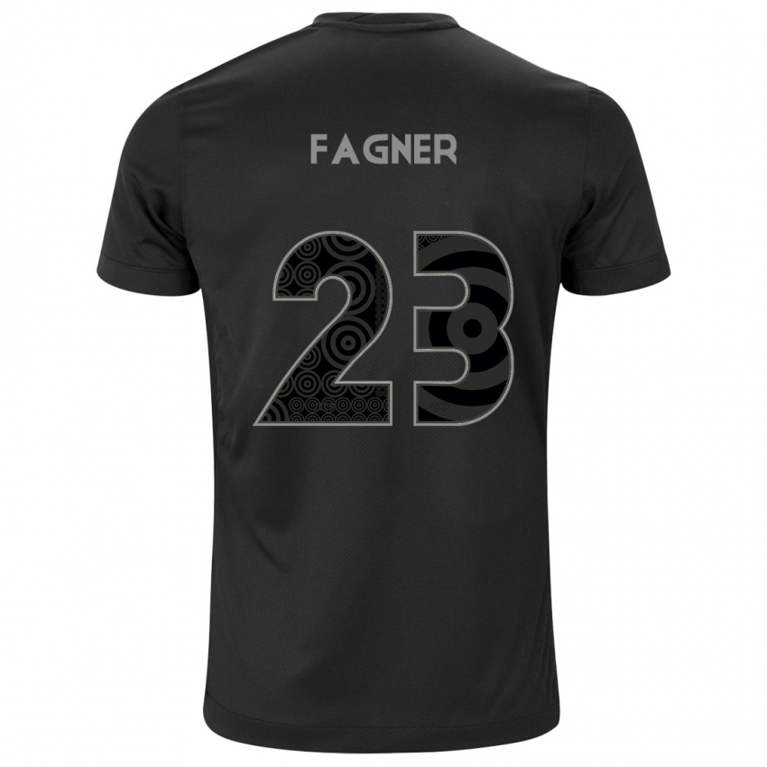 Niño Camiseta Fagner #23 Negro 2ª Equipación 2024/25 La Camisa Argentina