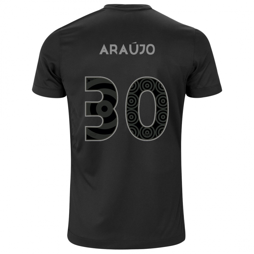 Niño Camiseta Matheus Araujo #30 Negro 2ª Equipación 2024/25 La Camisa Argentina