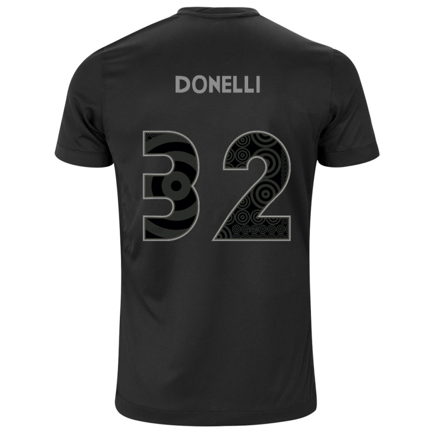 Niño Camiseta Matheus Donelli #32 Negro 2ª Equipación 2024/25 La Camisa Argentina