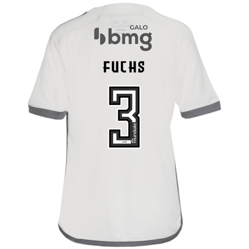 Niño Camiseta Bruno Fuchs #3 Blanquecino 2ª Equipación 2024/25 La Camisa Argentina