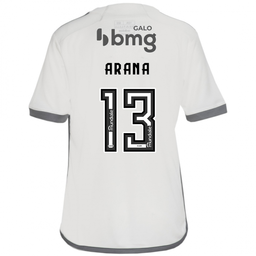 Niño Camiseta Guilherme Arana #13 Blanquecino 2ª Equipación 2024/25 La Camisa Argentina