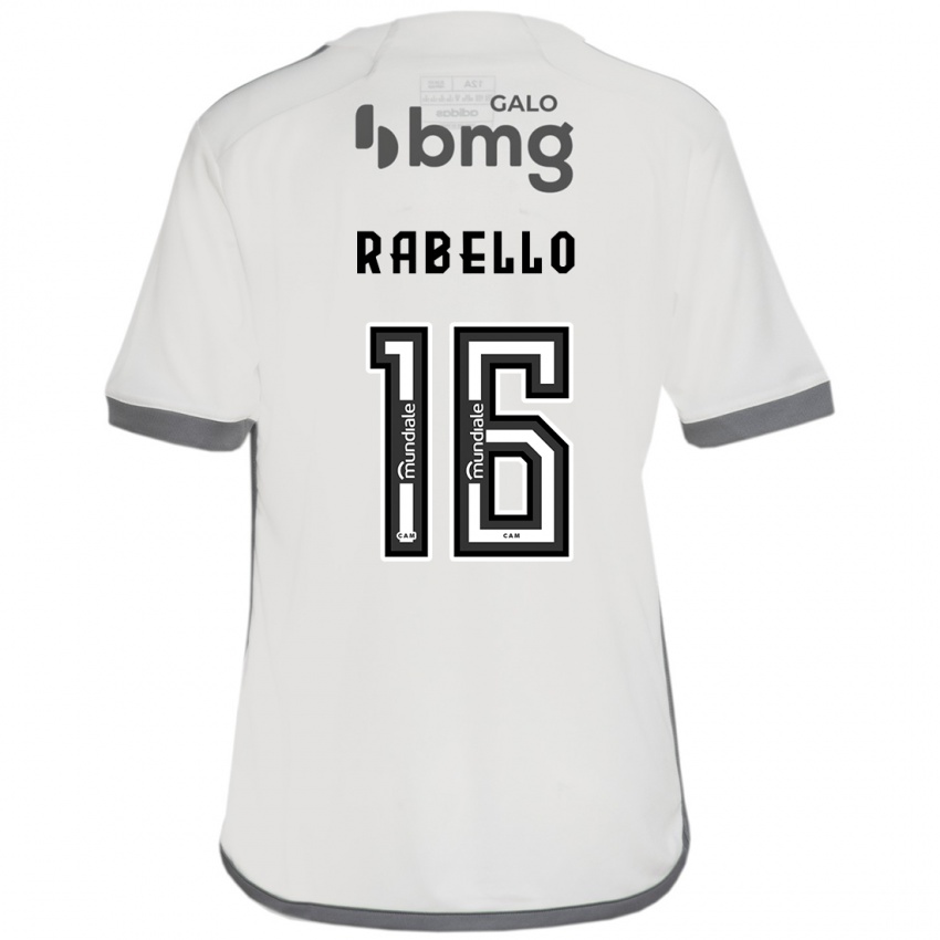 Niño Camiseta Igor Rabello #16 Blanquecino 2ª Equipación 2024/25 La Camisa Argentina