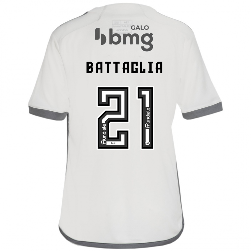 Niño Camiseta Rodrigo Battaglia #21 Blanquecino 2ª Equipación 2024/25 La Camisa Argentina