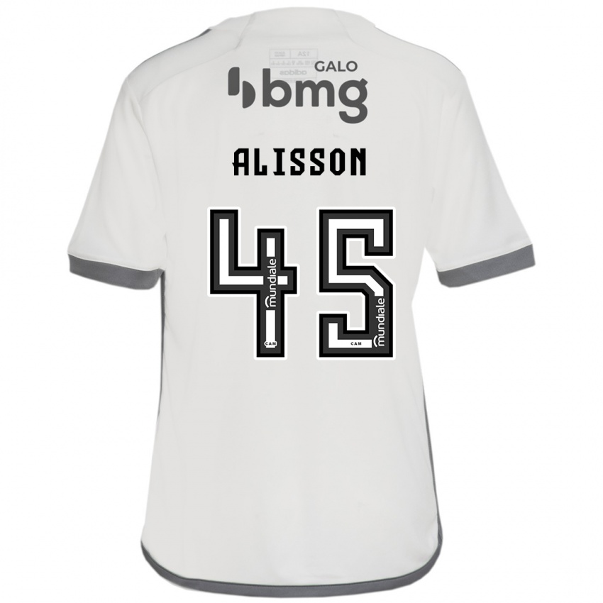 Niño Camiseta Alisson #45 Blanquecino 2ª Equipación 2024/25 La Camisa Argentina