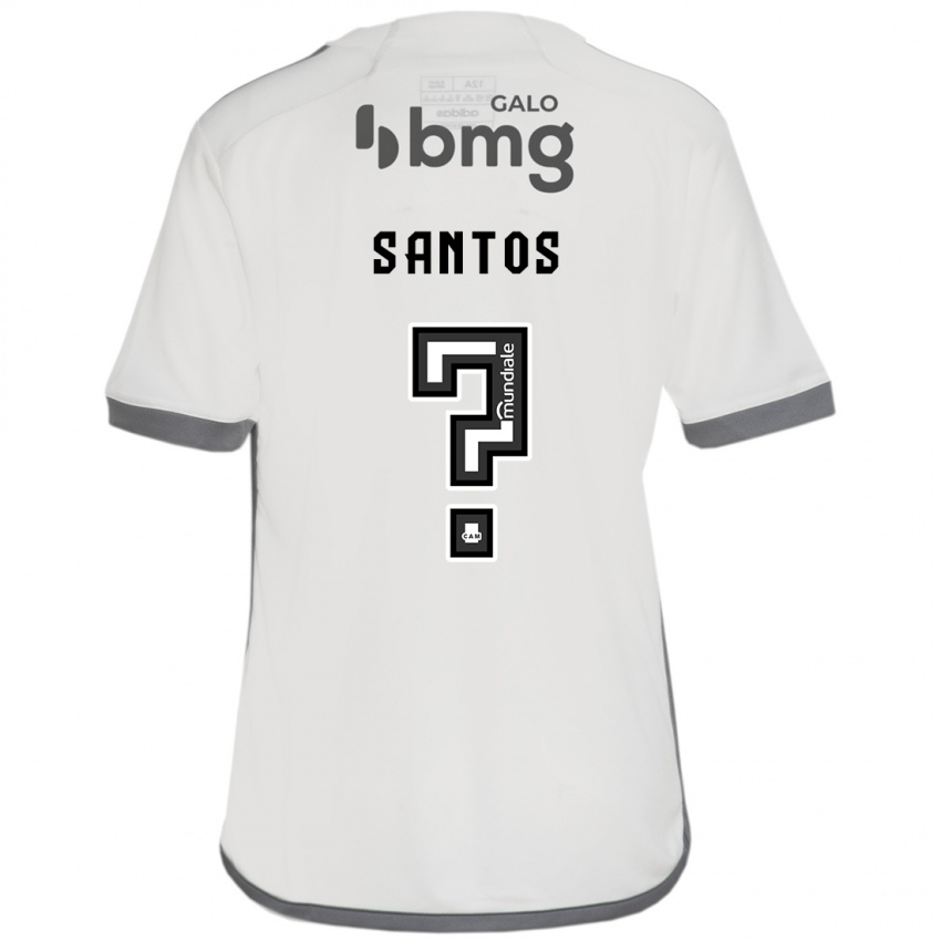 Niño Camiseta Leo Santos #0 Blanquecino 2ª Equipación 2024/25 La Camisa Argentina