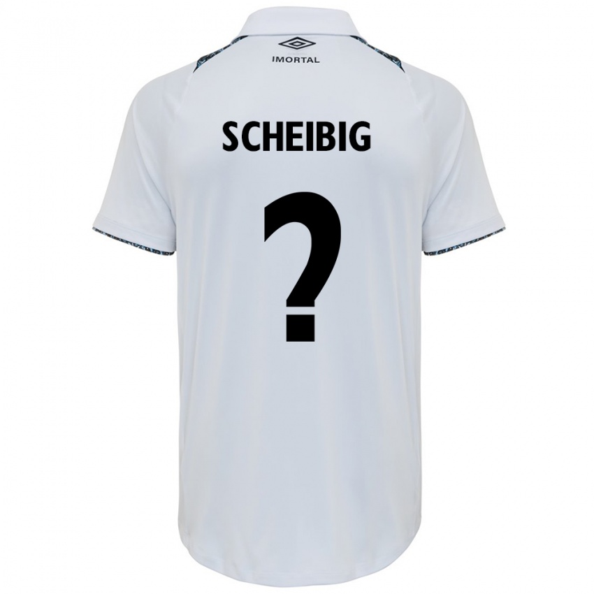 Niño Camiseta Felipe Scheibig #0 Blanco Azul 2ª Equipación 2024/25 La Camisa Argentina