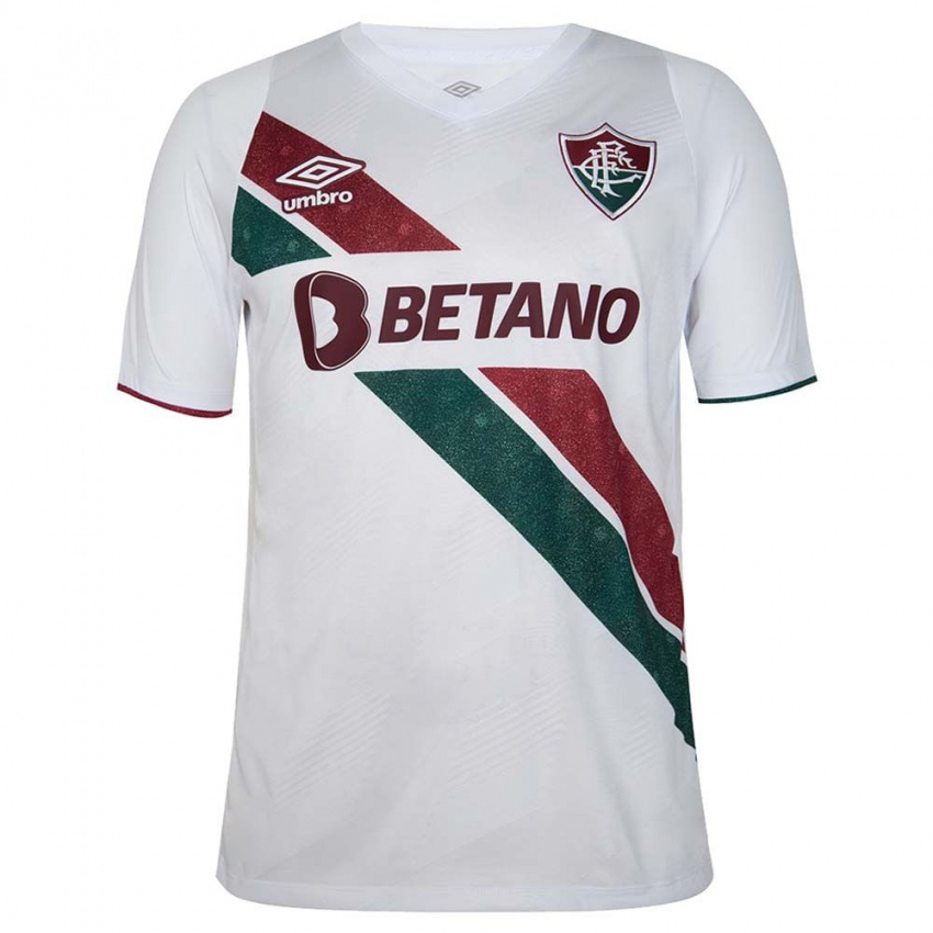 Niño Camiseta Gustavo Ramalho #50 Blanco Verde Granate 2ª Equipación 2024/25 La Camisa Argentina